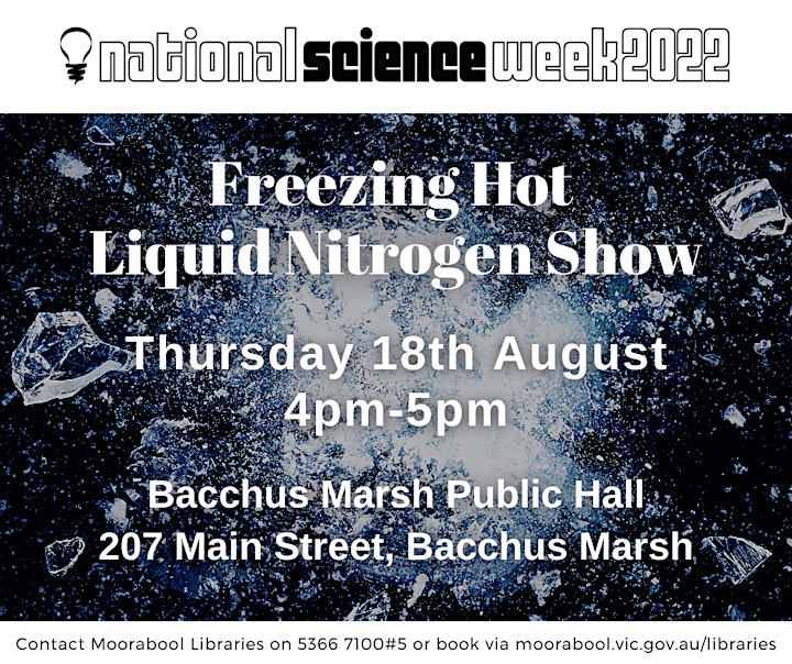 National Science Week 2022: Freezing Hot - Liquid Nitrogen Demonstration image