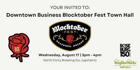 Blocktober Fest 2022 - Downtown Roseburg Business Town Hall