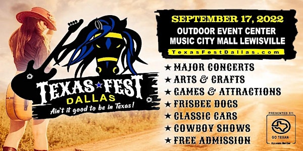 TexasFest Dallas-Lewisville:  Music City Mall Outdoor Stage- 9/17/2022
