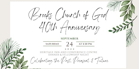 40th Anniversary Brooks Church of God primary image