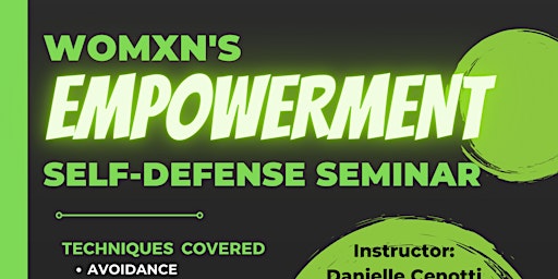 Women's Empowerment Self Defense Seminar