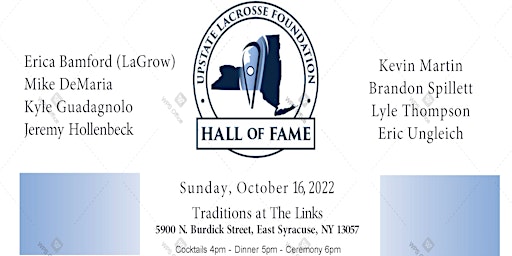 2022 Upstate Lacrosse Foundation Hall of Fame Dinner