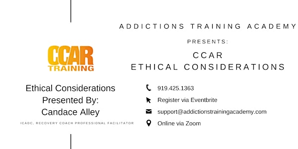 CCAR Ethical Considerations