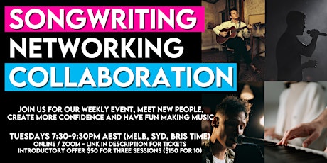 Songwriting, Networking & Collaboration Events