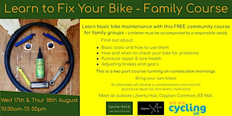 Learn to fix your bike - Kids Course