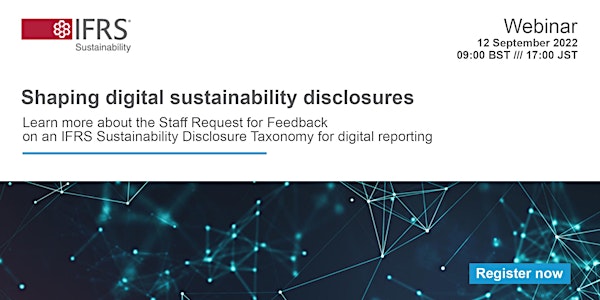 Shaping digital sustainability disclosures (Session A)