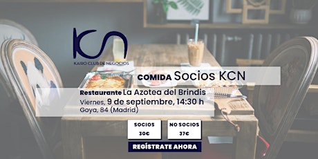 KCN Eat & Meet Comida de Socios - 9 de septiembre