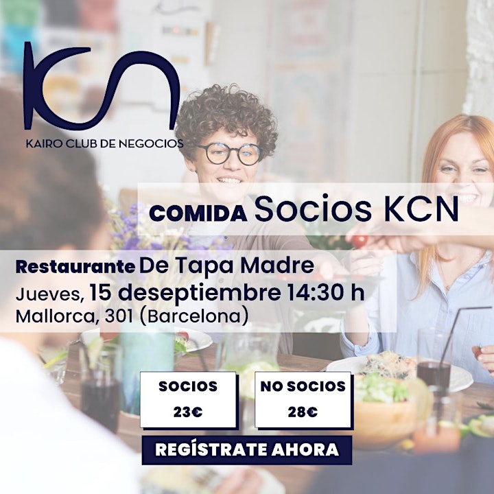 Imagen de KCN Eat & Meet Comida de Networking Barcelona - 15 de septiembre