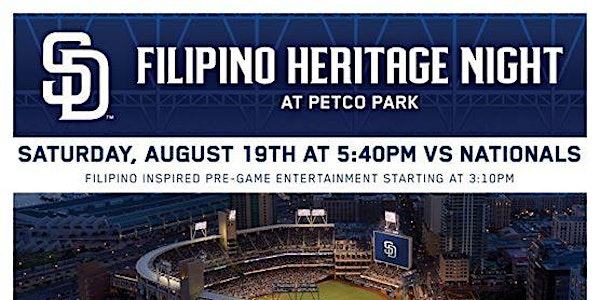 San Diego Padres Filipino Heritage Night (vs Washington Nationals)