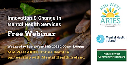 Free Webinar: Innovation & Change in Mental Health Services