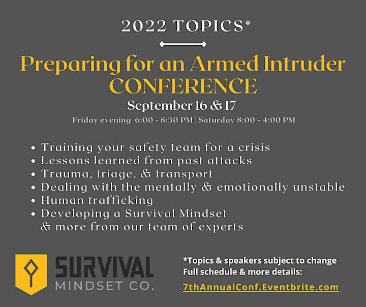 7th Annual Preparing for an Armed Intruder Conference image