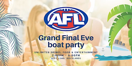 AFL Grand Final Eve Boat Party