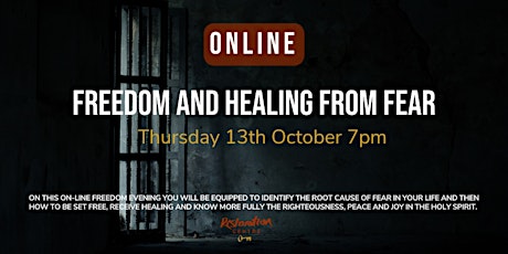 Freedom and Healing from Fear - Online Event