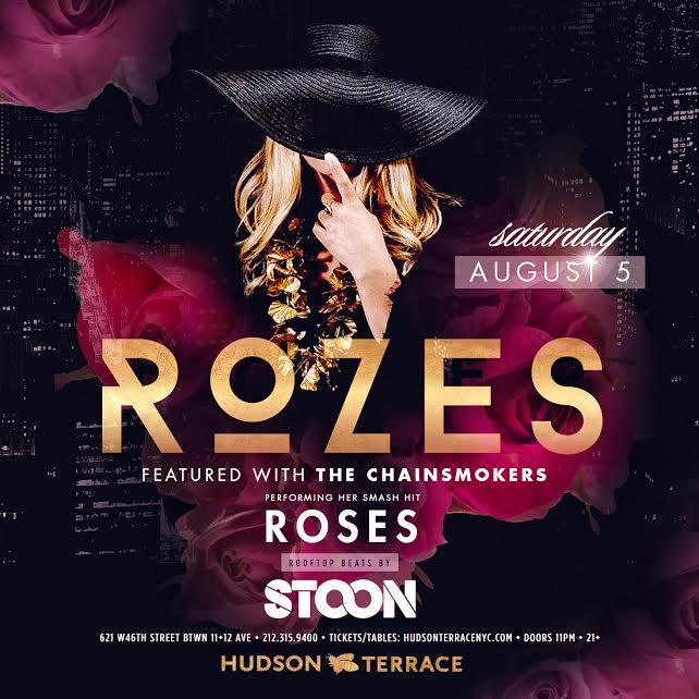 ROZES performing Chainsmokers Hit at Hudson Terrace 8/5