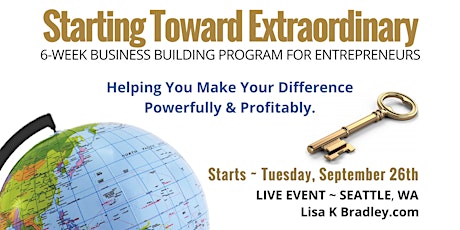 Starting Toward Extraordinary - 6 Week Business Building Group primary image