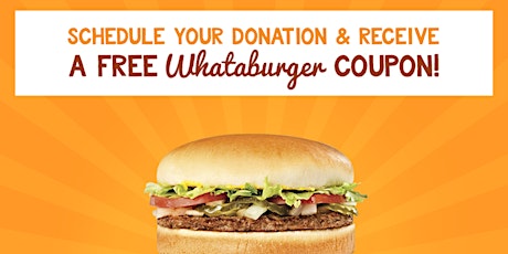 New Braunfels Donor Room Whataburger Giveaway  primary image