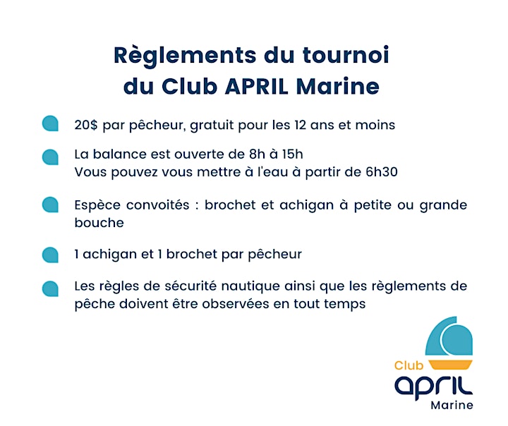 Image de Tournoi de pêche du Club APRIL Marine