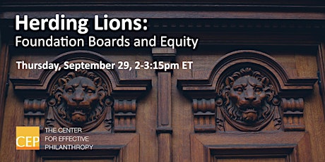 Herding Lions: Foundation Boards and Equity