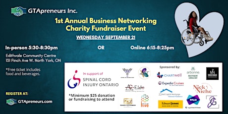 GTApreneurs 1st Annual Business Networking Charity Fundraiser Event