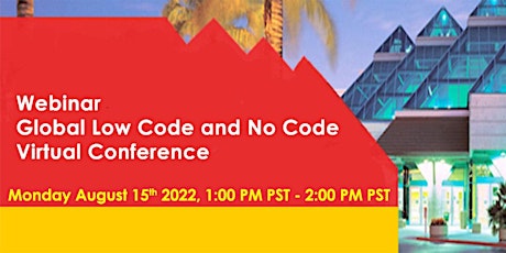 Global Low Code  and No Code Virtual Conference- Webinar  (Free)