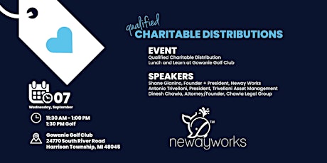 Qualified Charitable Distribution Lunch and Learn at Gowanie Golf Club