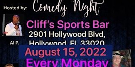 Comedy Night at Cliff’s Sports Bar and Restaurant