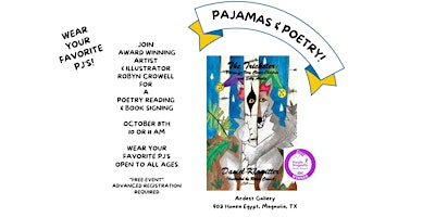 Pajamas and Poetry with Award Winning Artist & Illustrator Robyn Crowell