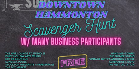 Downtown Hammonton Social Scavenger Hunt & Challenge FREE