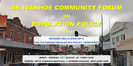 A Community Forum on Population Policy primary image