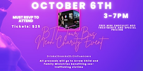 BTL Tour Bus Neon Charity Party
