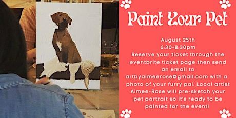 August Paint Your Pet @ Primal Huntersville