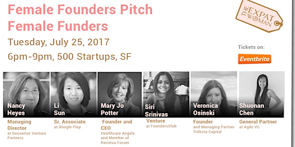 Female Founders Pitch Female Funders: Mixer, Investor Lightning Talks and P...