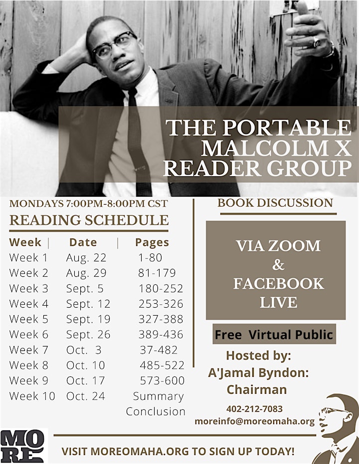 The Portable Malcolm X Reader Group Session I image