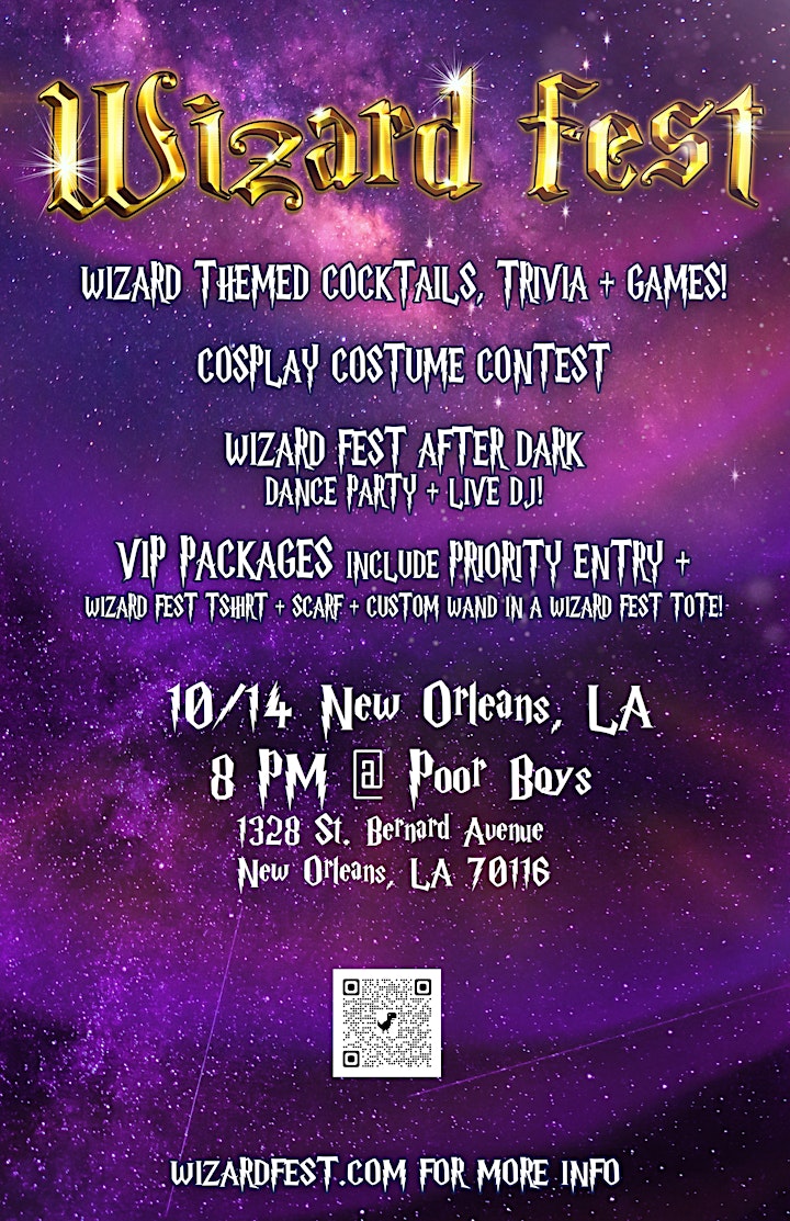 Wizard Fest New  Orleans 10/14 image