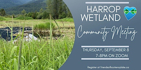 Harrop Wetland Community Meeting