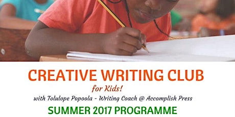 Summer 2017 Creative Writing Workshops for Kids and Teens! primary image