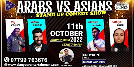 Arabs vs Asians Standup Comedy Show ( Croydon) South London
