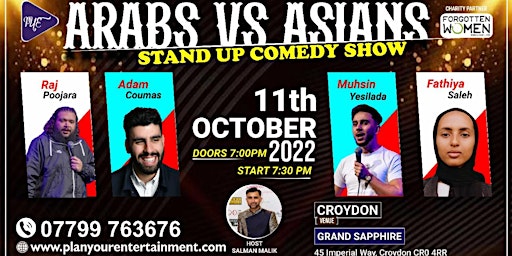 Arabs vs Asians Standup Comedy Show ( Croydon) Sou