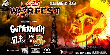Warfest 2023 ft Guttermouth, DI and HR of Bad Brains