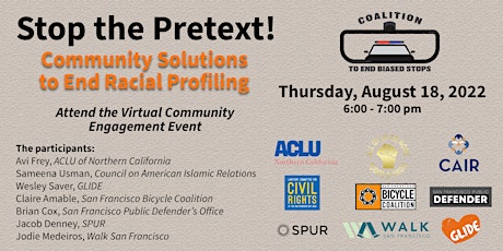 Free Virtual Event: Community Solutions to End Racial Profiling