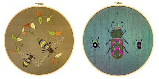 Online Introduction to Embroidery: Insect with Tiffany Chin
