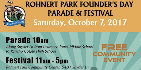 2017 Founders Day Parade & Festival primary image