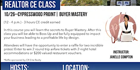 Buyer Mastery Real Estate CE Class