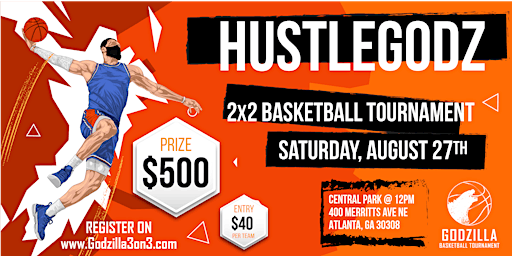 HustleGodz Basketball Tournament | 2v2 for $500 (Sign Up and Play)