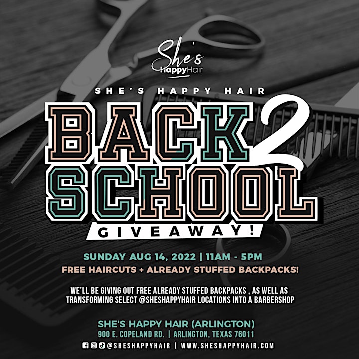 She's Happy Foundation BACK TO SCHOOL GIVEAWAY @ShesHappyHair (DFW) image