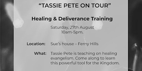 Tassie Pete on Tour – Saturday 27/08 - Ferny Hills