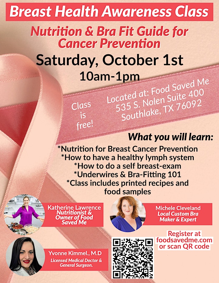 Nutrition Class: Breast Health Awareness Class image