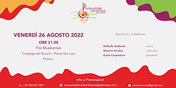 Praiano Chambre and Jazz Music - Trio Musikanten, Congrega del Rosario