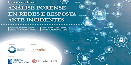 Imagen principal de Curso EN LIÑA: "Análise Forense en Redes e Resposta ante Incidentes"