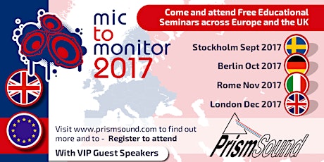 Mic to Monitor 2017 - London primary image